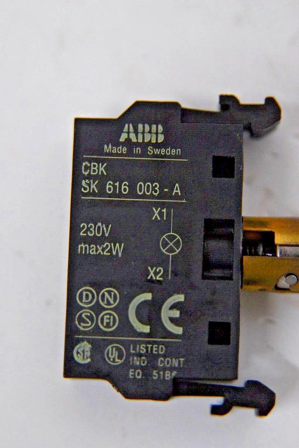 Used ABB CBK SK 616 003-A Lamp Block with Bulb