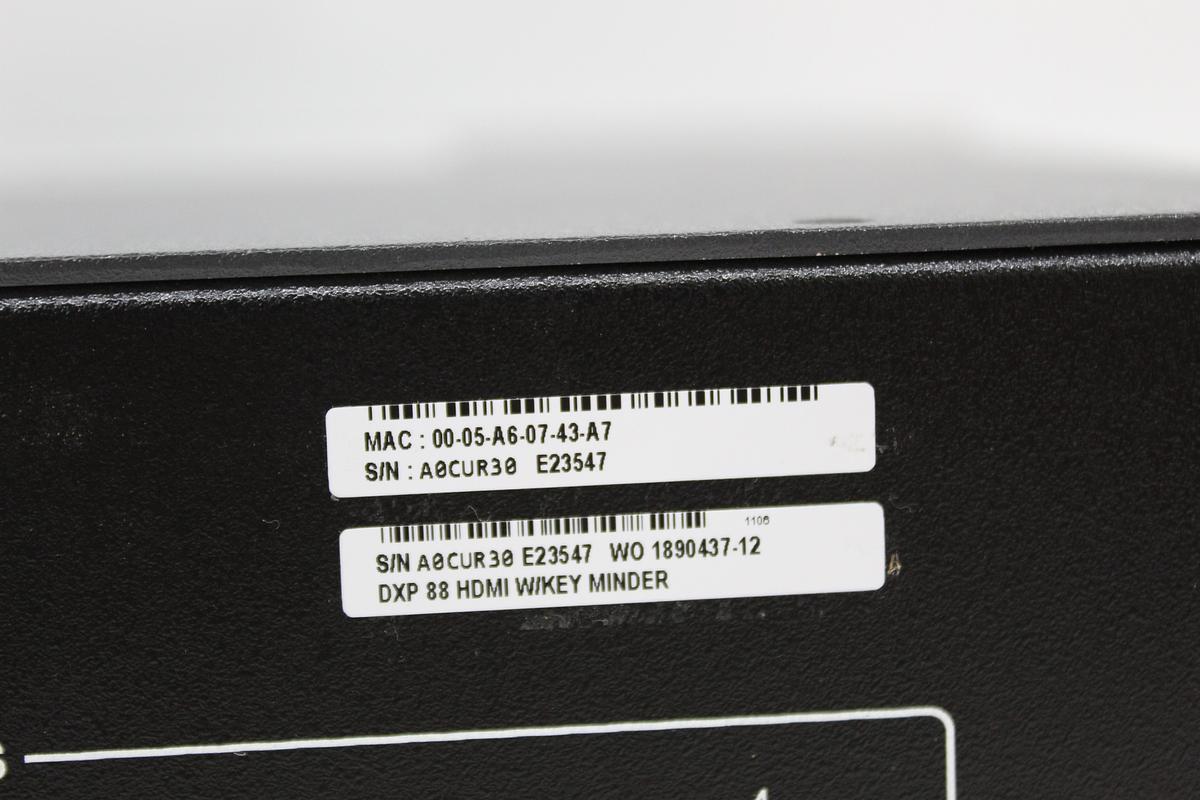 Used Extron DXP CrossPoint 88 Series HDMI w/ Keyminder