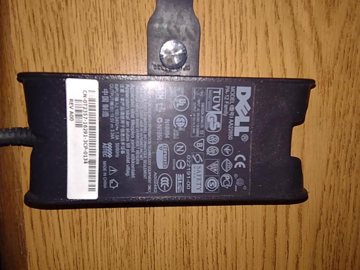 Used Dell AC ADAPTER Charger Power Adapter for Dell AA22850 w AC cable