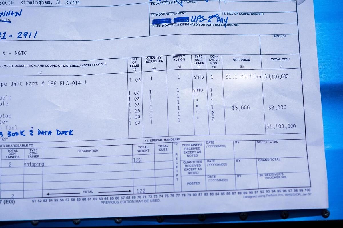 Used ISS Space Hardware from 1999 UAB/SHOUT Climate Single Locker Payload Prototype