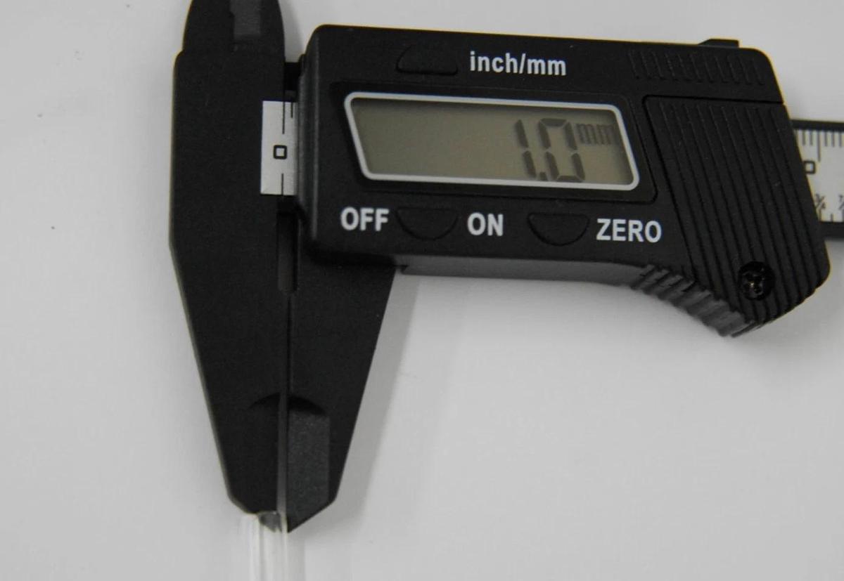 Corning Pyrex Tubing, Borosilicate Glass 6mm OD, 4mm ID, 1mm wall, 48" Long