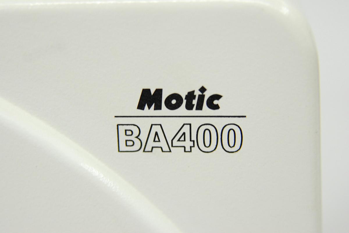 Used Motic BA400 Trinocular Phase Contrast Microscope W/ Plan 10/20/40/100 Objectives