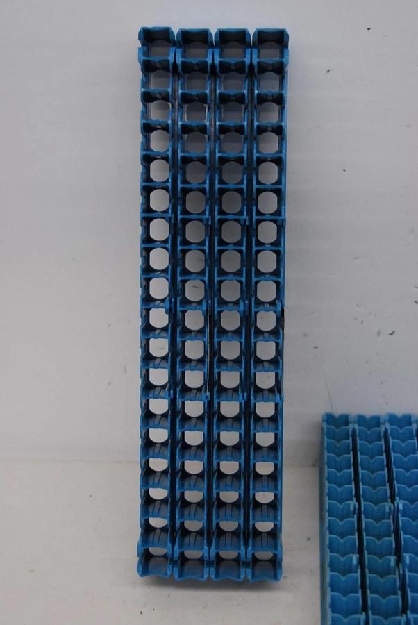Used Beckman Liquid Scintillation Sample Racks (2x Red, 13x Blue, 9x White) Lot of 24