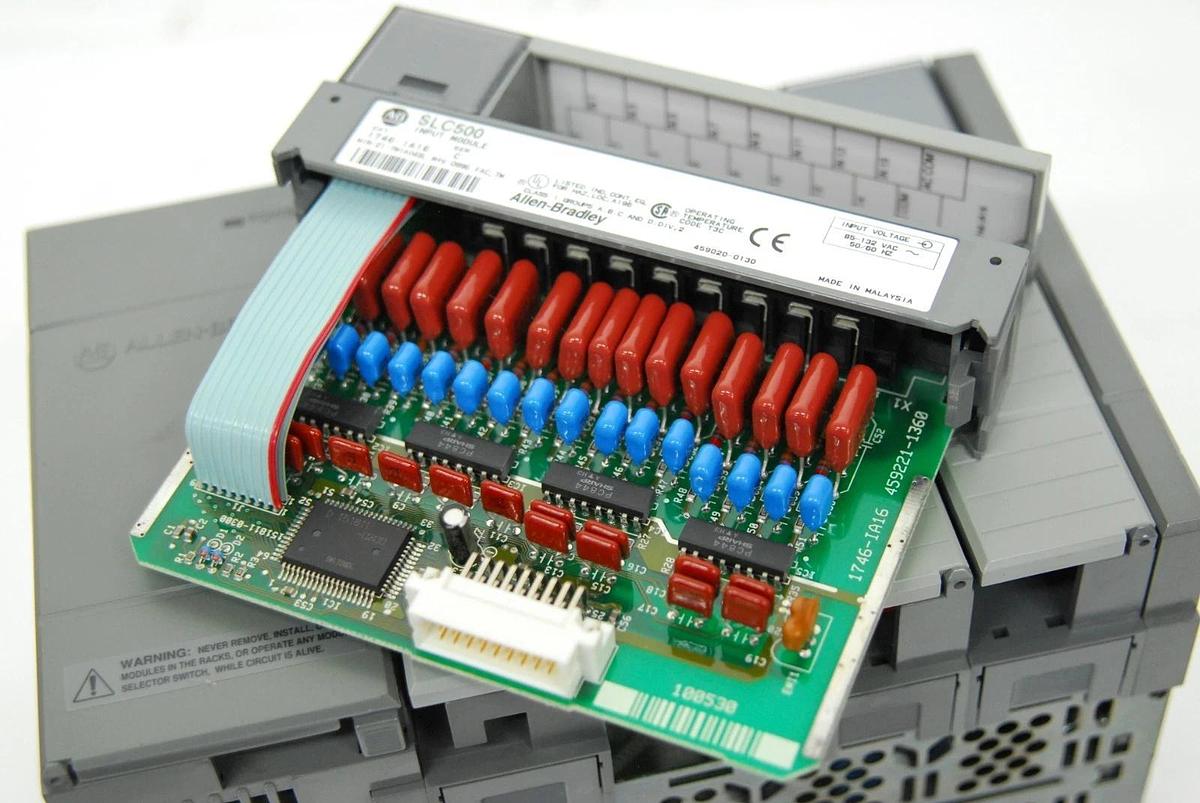 Used AB SLC 500 1746-A4 4-Slot Rack, 1747-L511 CPU, 1746-IA16, 1746-OW16, 1746-P1