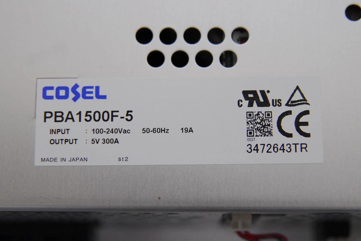 Used Cosel PBA1500F-5 AC-DC Power Supply Enclosed Type (5V, 300A, 1500W)
