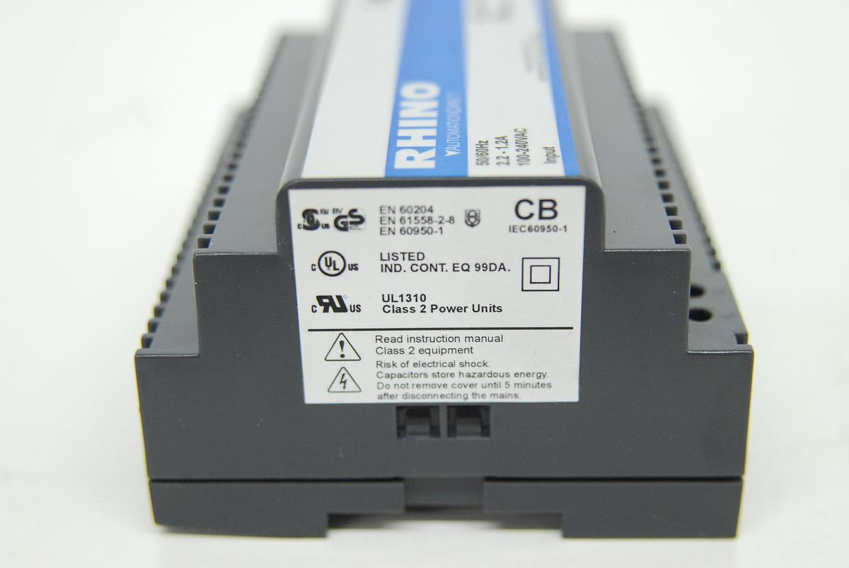 Used Rhino PSC-24-090 24-28 VDC 90W Adjustable DIN Mount Power Supply - TESTED