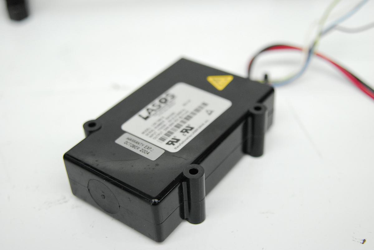 Used Lasos LGK 7786 P He-Ne 543nm Laser Tube Head (Green) w/ LGN 7460 A Power Supply