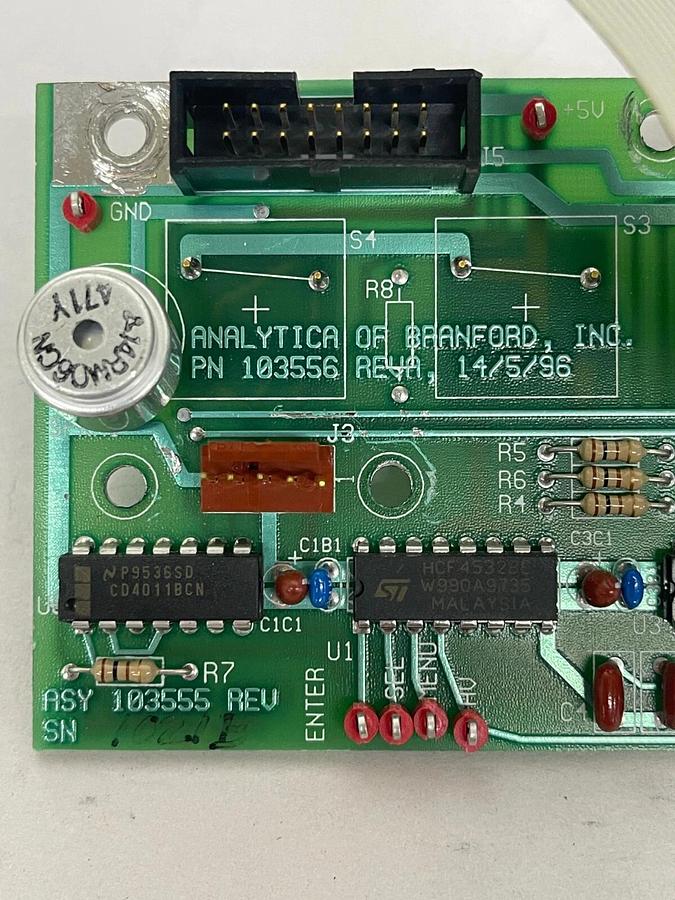 Used Analytica 103556 REVA PCAD 3556A.PKG Button Board (From API 100 Controller)