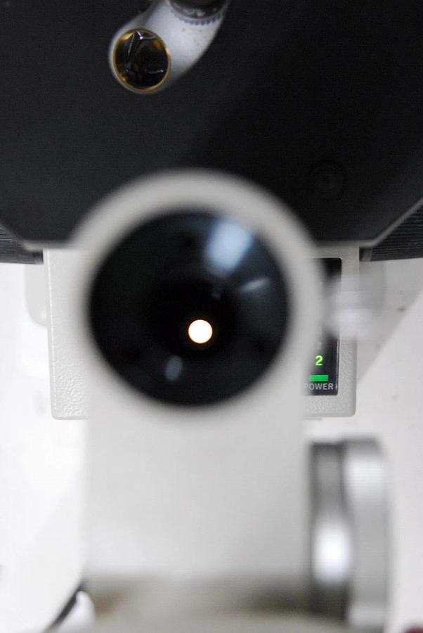 Used Nikon TMS- F Inverted Trinocular Microscope W/ 4x Objective - Read Description