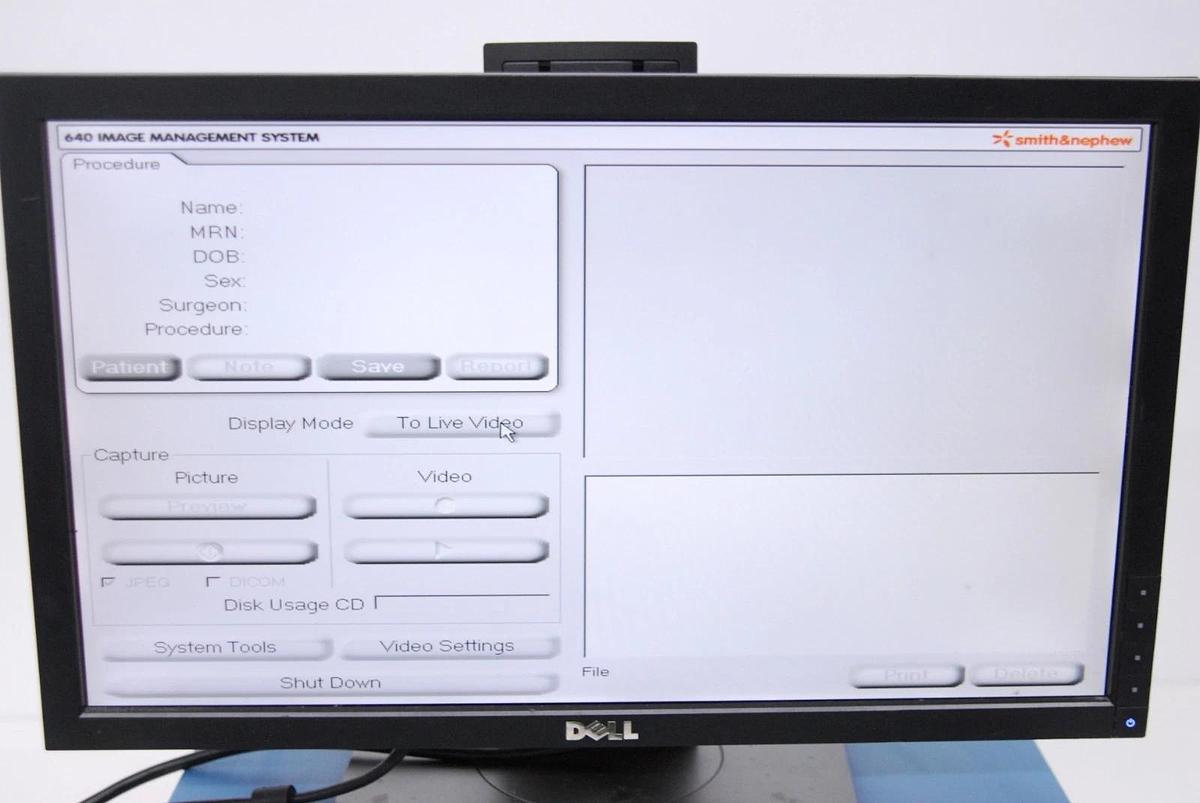 Used Smith and Nephew 640 Image Management System