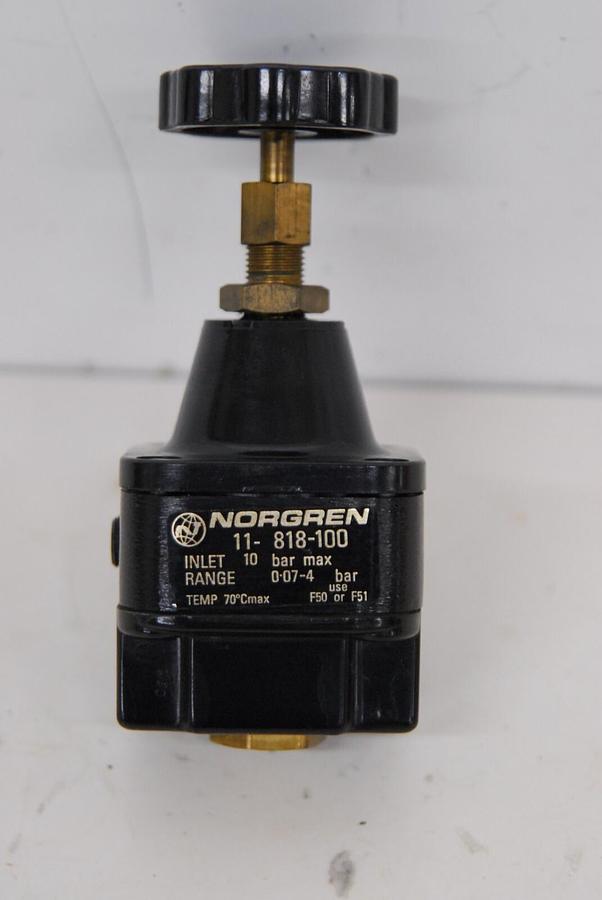 Used Norgren 11-018-100 Air Pressure Regulator - 1/4" NPT 746350064018