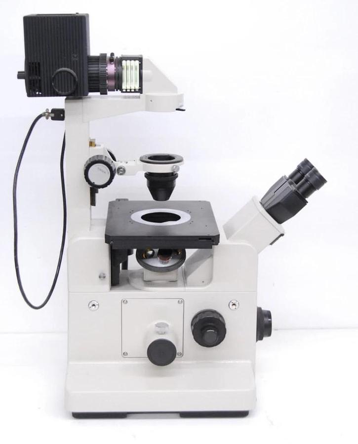 Used Nikon Diaphot Inverted Microscope W/ 4x Objective/Achr 0.15 Condenser/Eyepieces