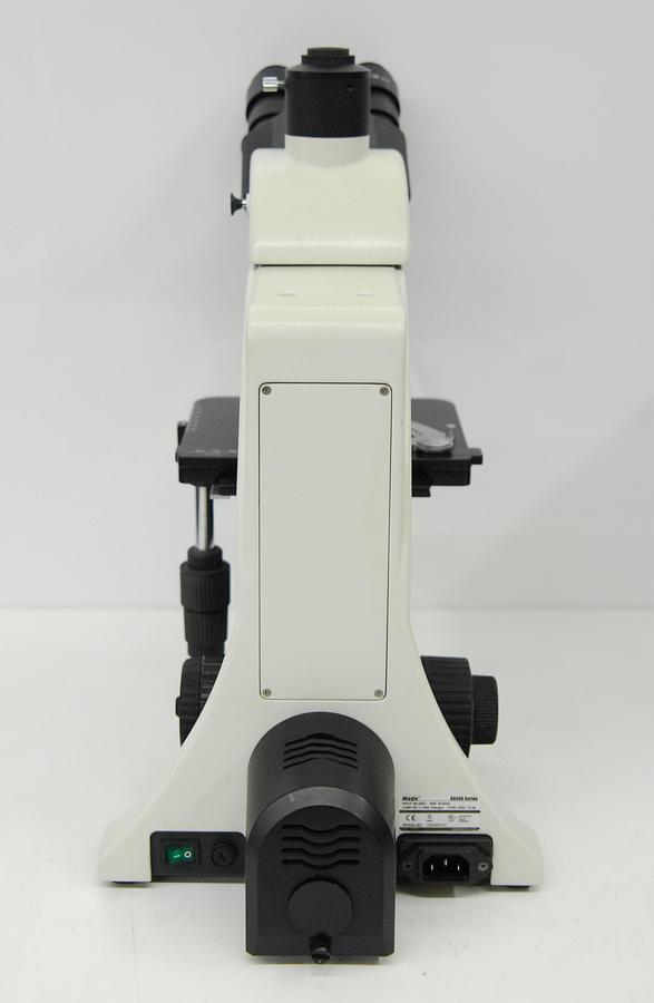 Used Motic BA400 Trinocular Phase Contrast Microscope W/ Plan 10/20/40/100 Objectives