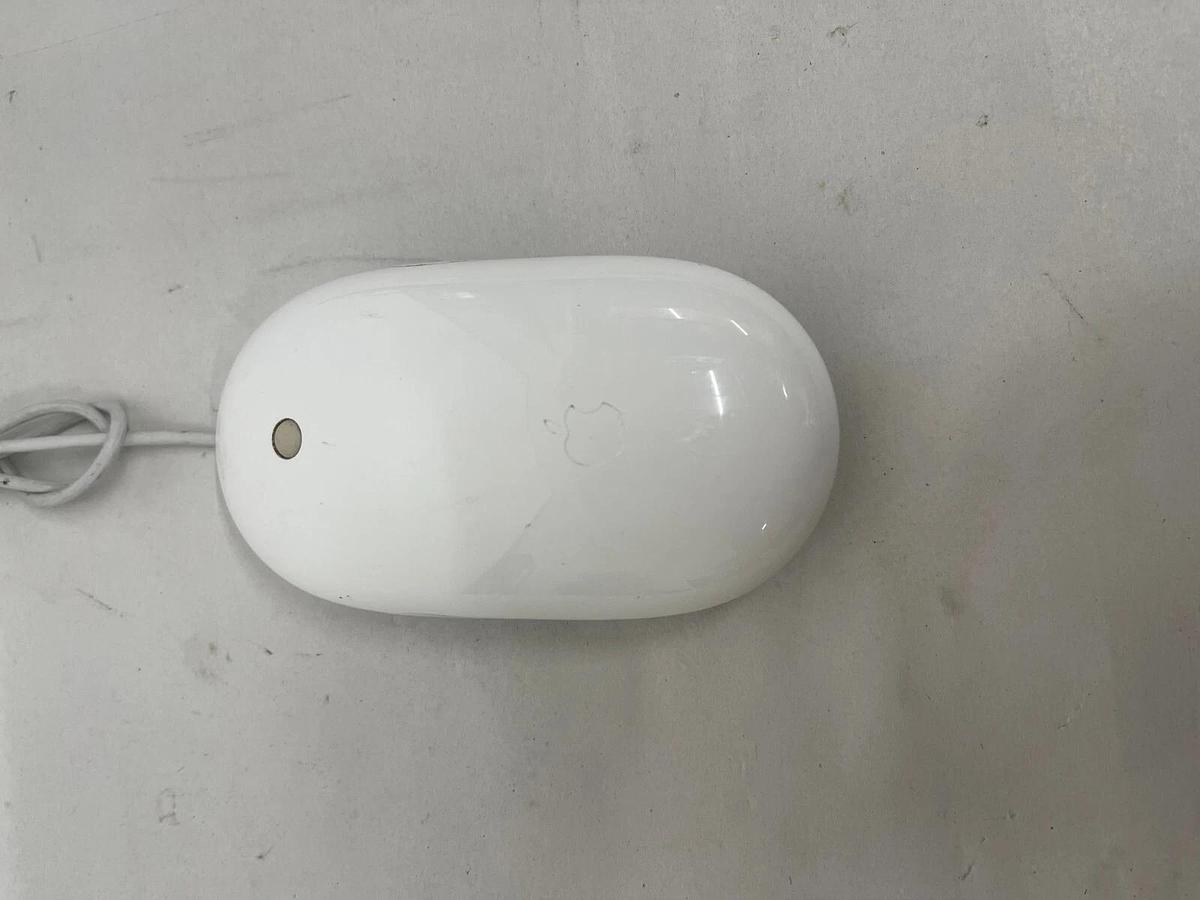 Used Apple A1152 USB Wired Mighty Mouse MB112LL/B - 29" cable - TESTED 885909174003
