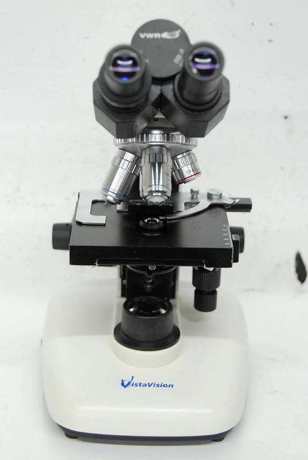 Used VWR Vistavision Compound Microscope W/ SP 4x/10x/40x/100x Objectives