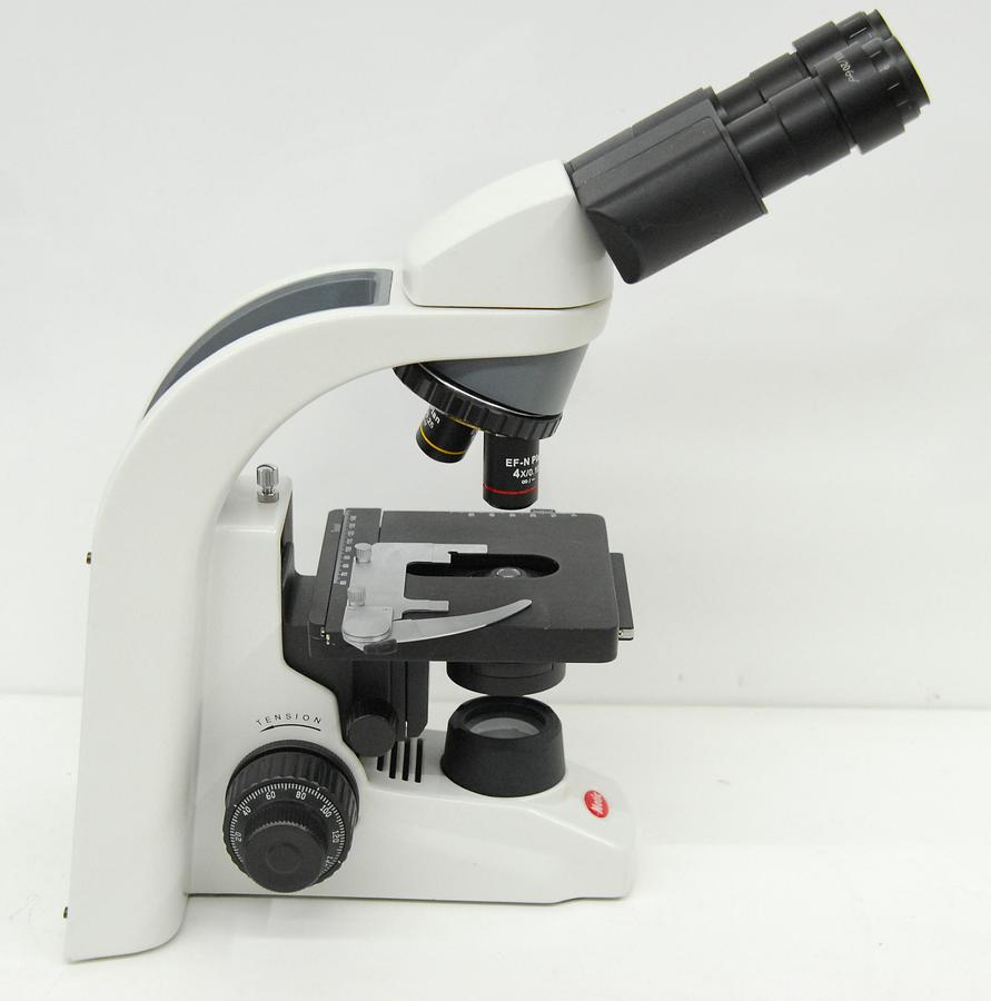 Used Motic BA210LED Binocular Microscope W/ EF-N Plan 4/10 Objectives