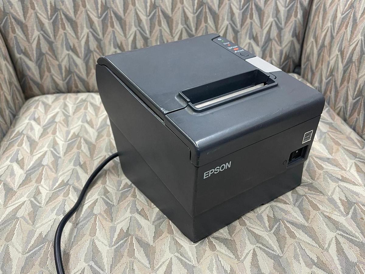Used Epson TM-T88V Receipt Printer W/ Power Adapter