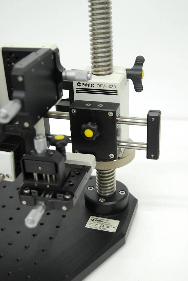 Used Polytec OFV-T031-NZ OFV-T-030 OFV-T-031 Vibrometer Stand W/ VCT-072 Camera