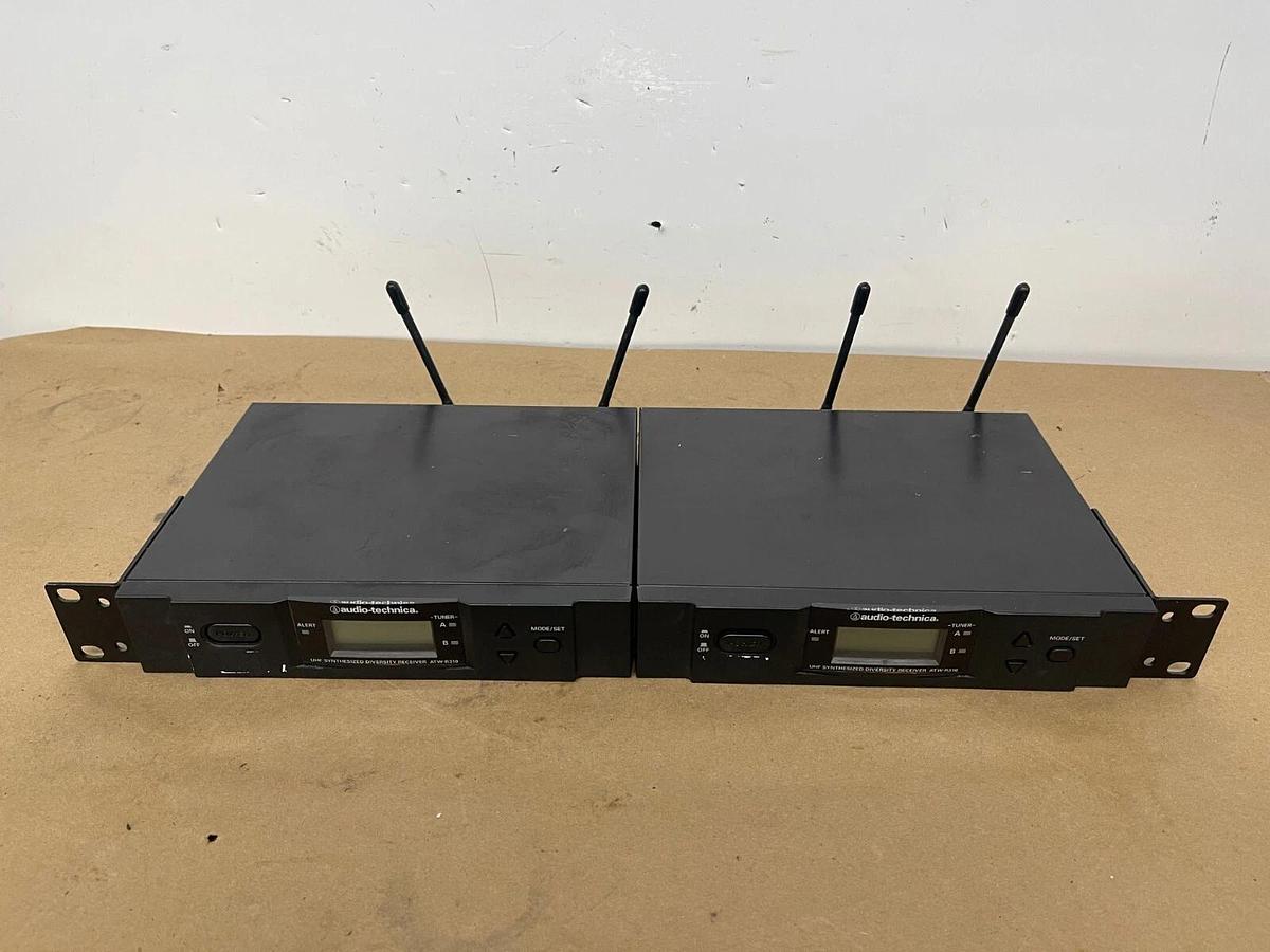Used Audio-Technica UHF Recievers ATW-R310 W/ Rack Mounts - Lot of 2 -No US Usage