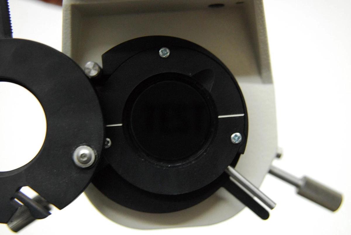 Used Zeiss 1016-201 Condenser Substage W/ 1121-813 Rotatable Polarizer D - Axiovert