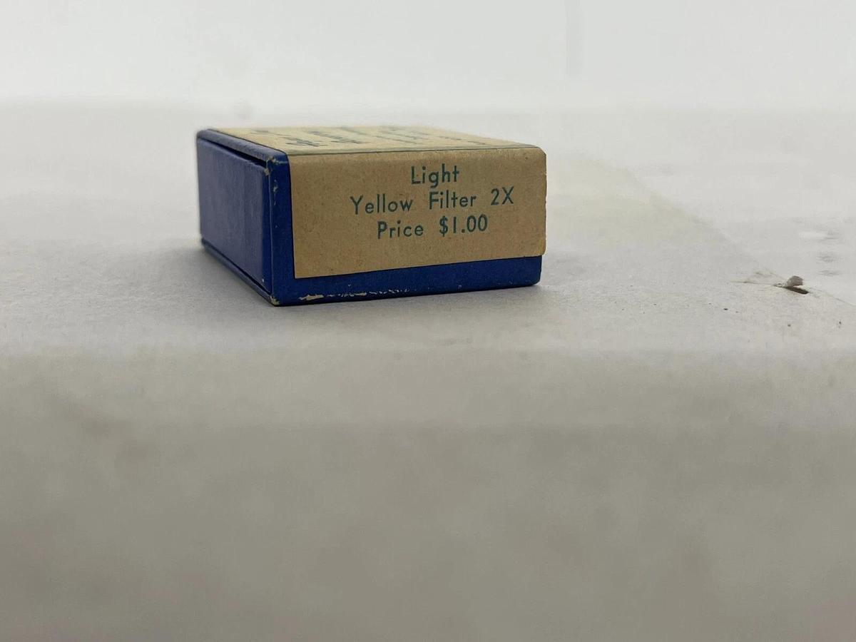 Used Argus Lens Accessory Part No. S-4 Light Yellow Filter 2X - Original Box