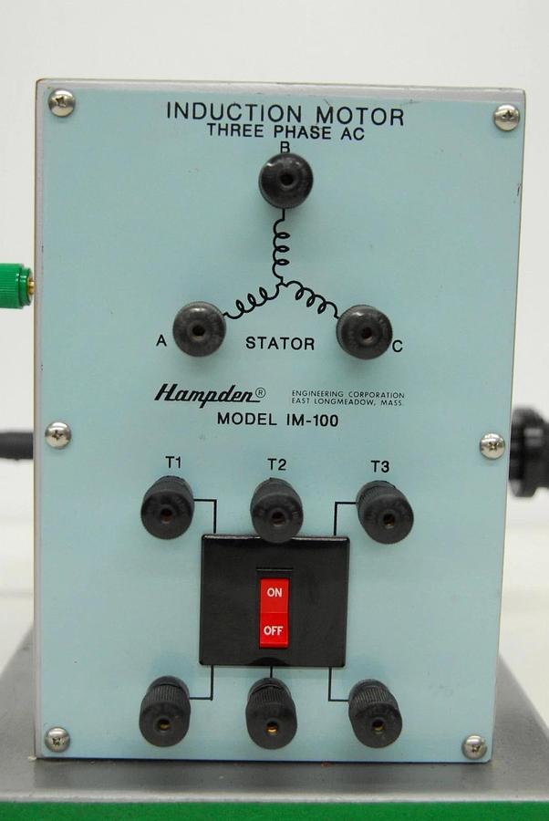 Used Hampden IM-100 3 Phase AC Induction Motor