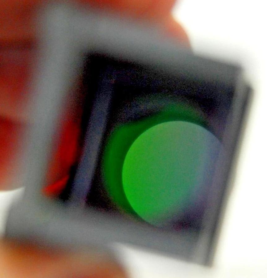 Used Nikon DM580 G-2A BA590 Microscope Filter Cube - Labophot, Optiphot, Diaphot