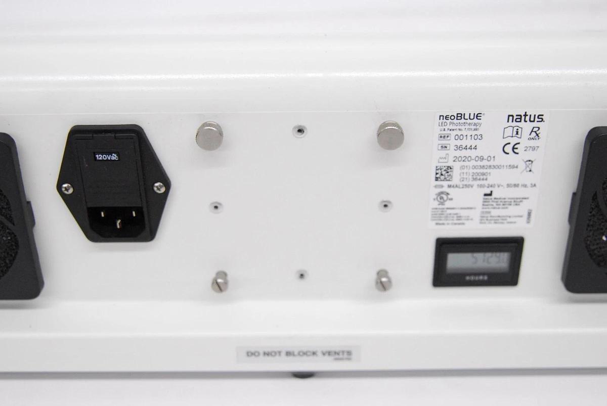 Used Natus 001103 neoBLUE LED Phototherapy System ( 5129 Hrs)