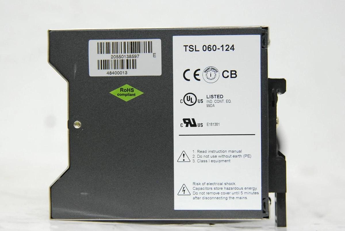 Used Traco Power TSL 060-124 Power Supply 24V 2.5A DIN Rail Mount