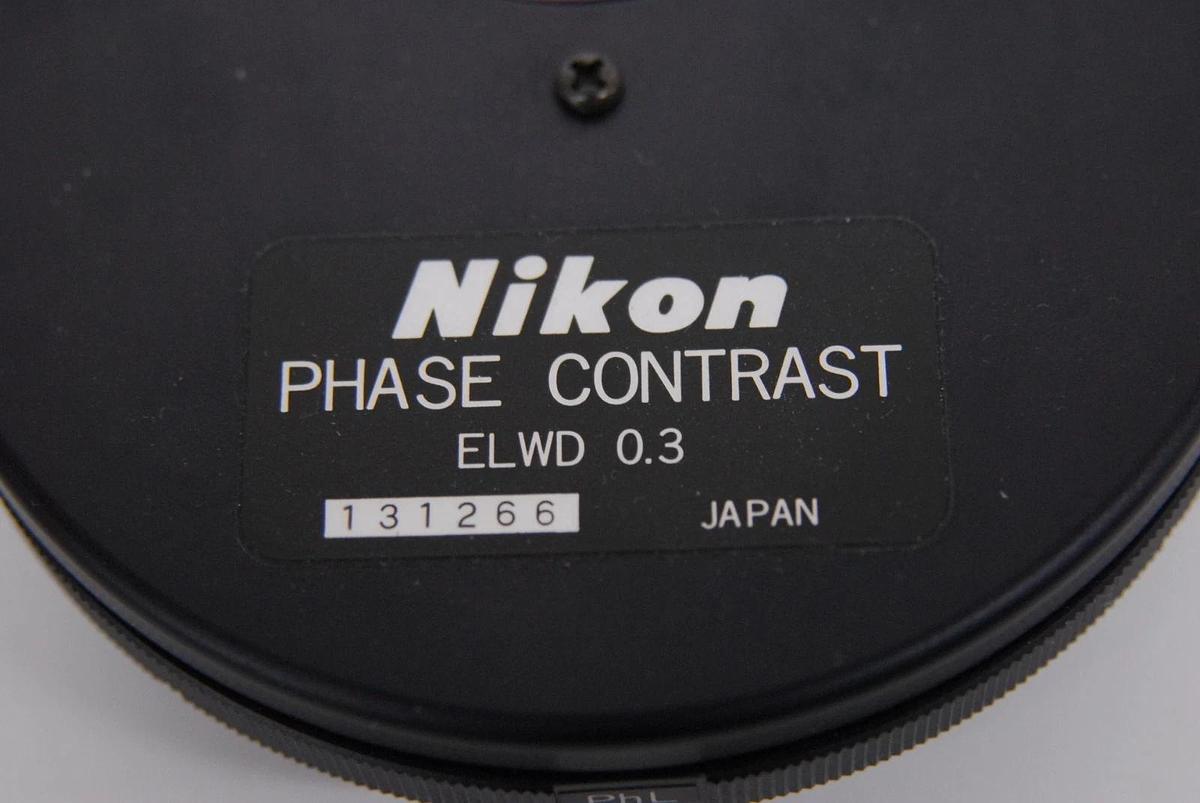 Used Nikon ELWD 0.3 Phase Contrast LWD Turret Condenser W/ 0.3 ELWD Lens - Diaphot