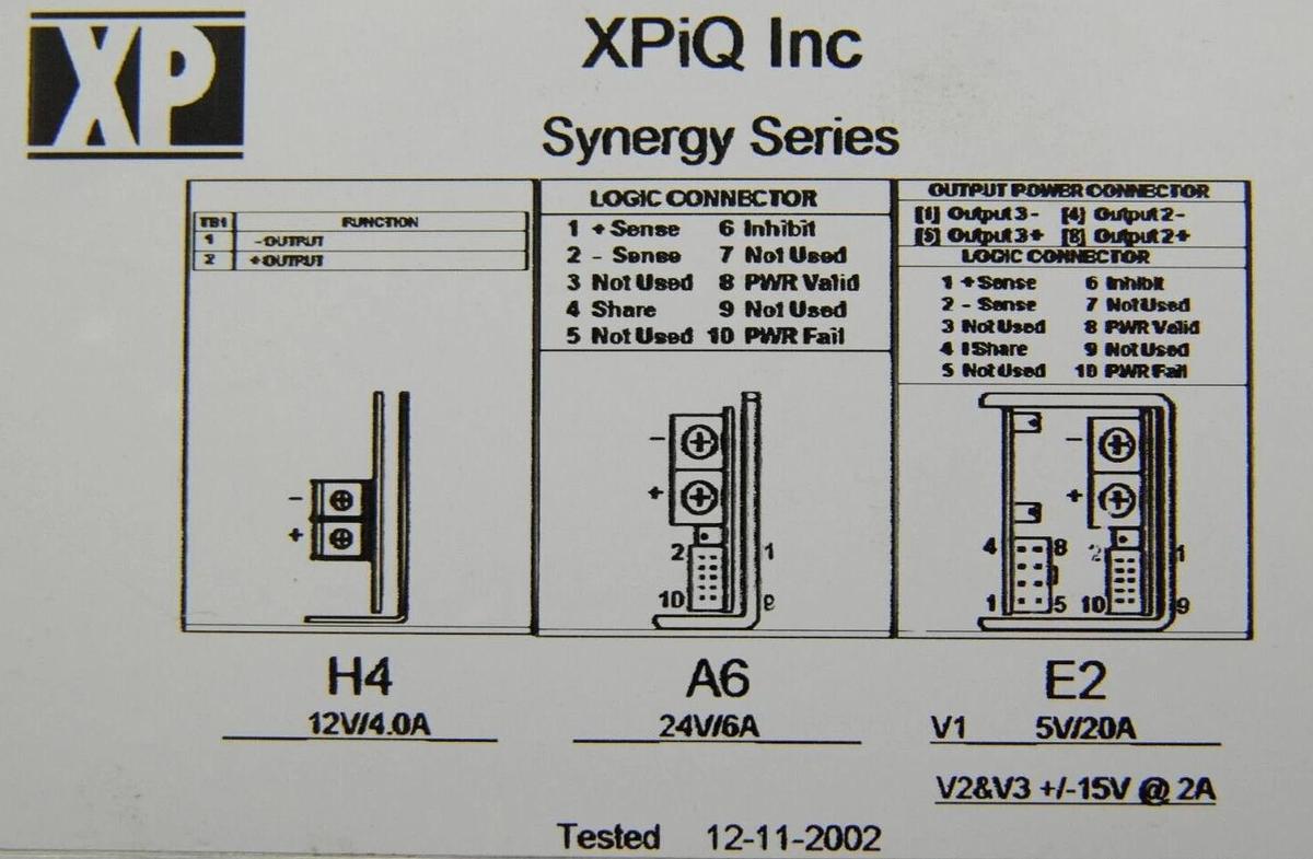 Used XPiQ F3E2A6H4 512823-AB Synergy Series Power Module (Beckman DU 800)
