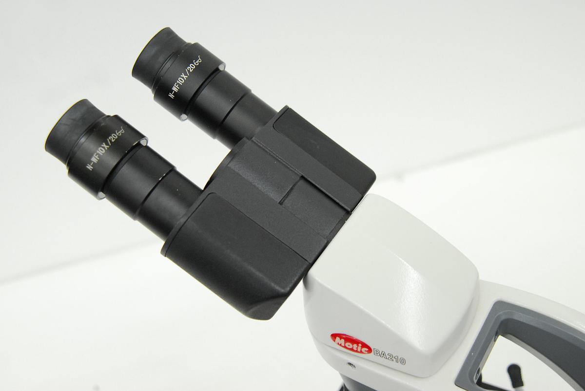 Used Motic BA210 Binocular Microscope W/ EF-N Plan 4/10/40/100 Objectives
