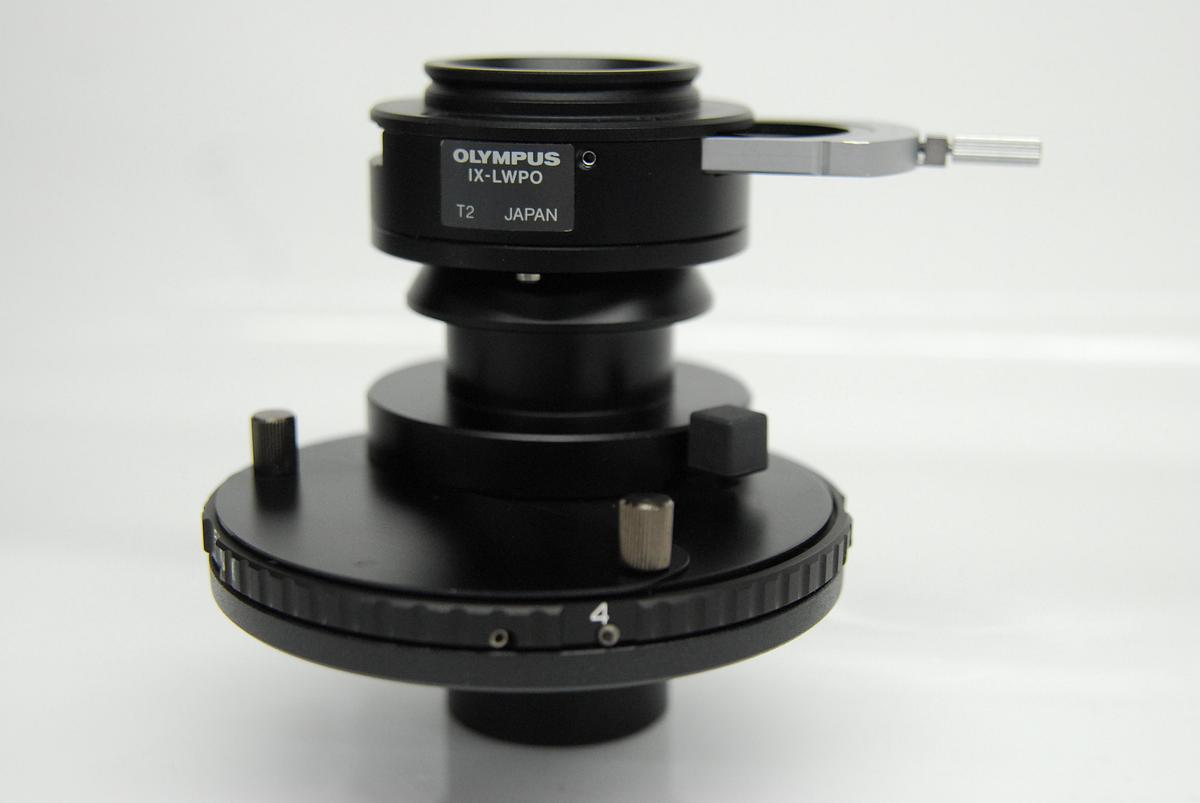 Used Olympus IX-LWUCD LWD Condenser W/ IX-LWPO POL Attachment