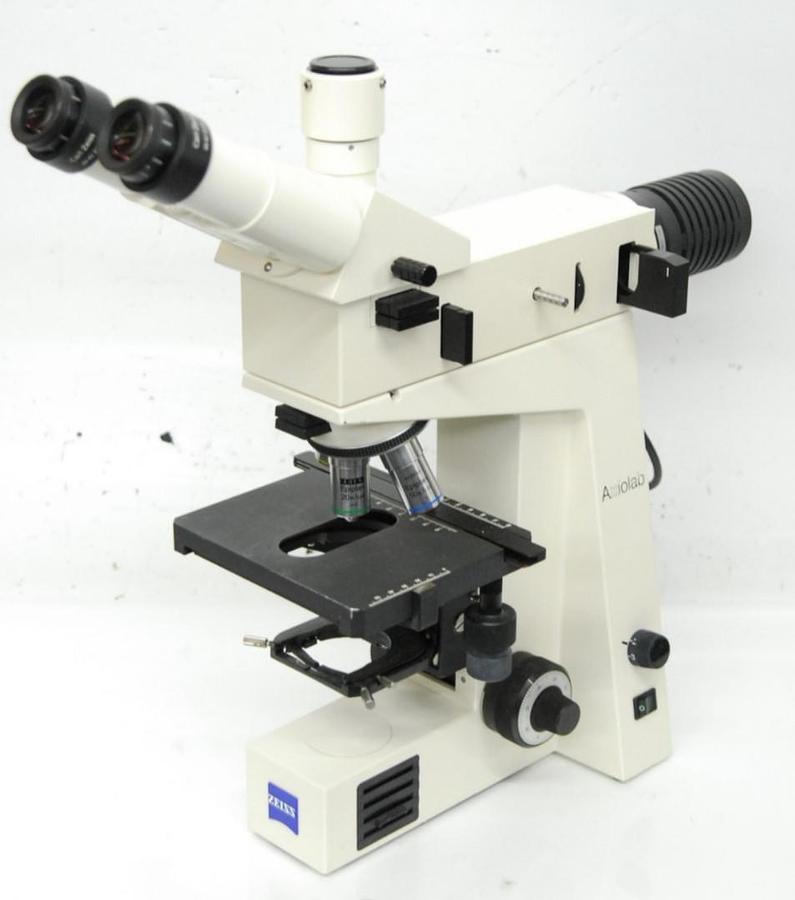 Used Zeiss Axiolab A Microscope W/ Reflective-Light Illuminator H, Epiplan Objectives