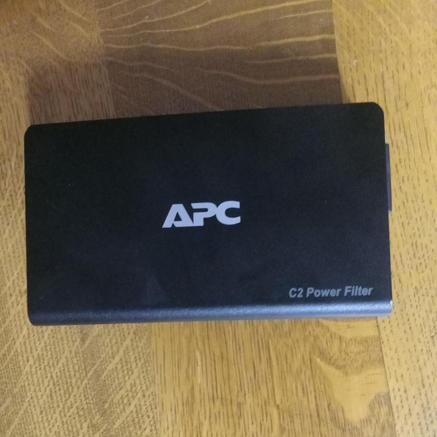 Used APC C2 Wall-Mounted 2-Outlet 12A Power Filter with power cord