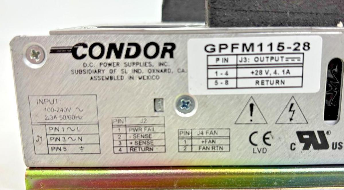 Used Condor GPFM115-28 Power Supply