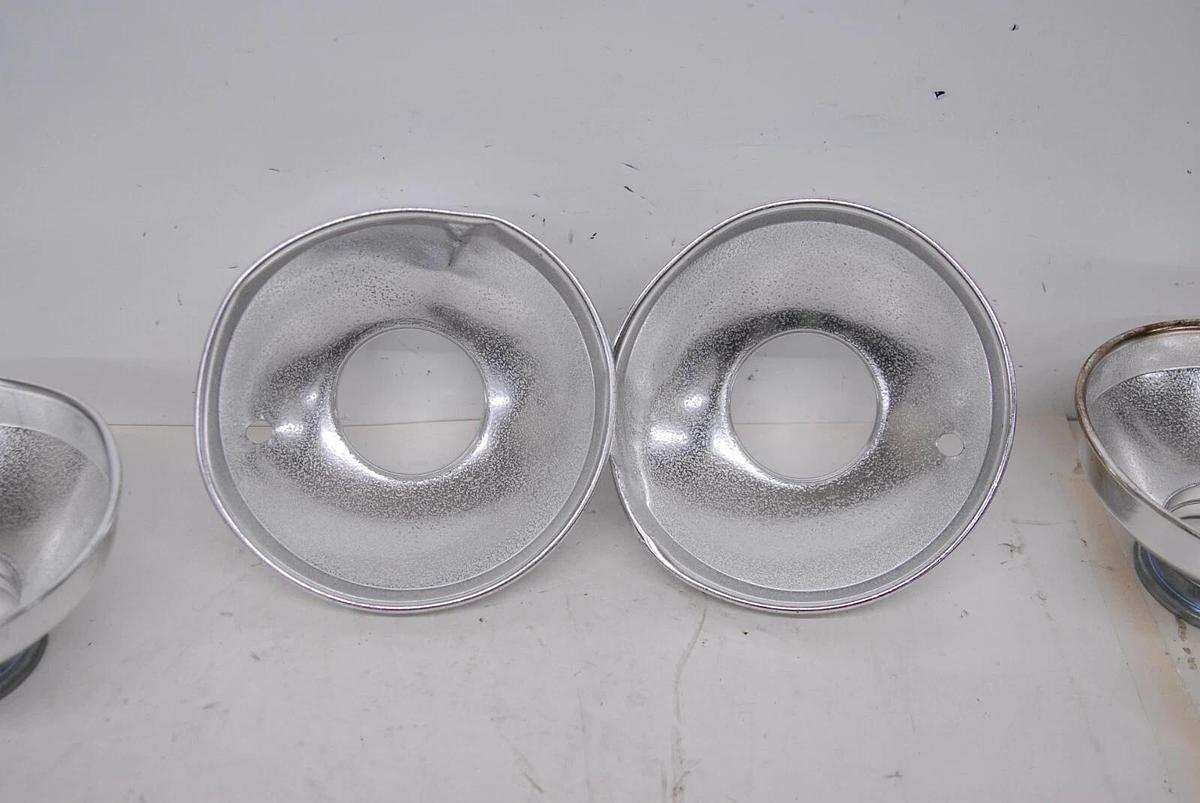 Used Photogenic Lighting PL06-R 7.5" Reflectors - LOT of 4