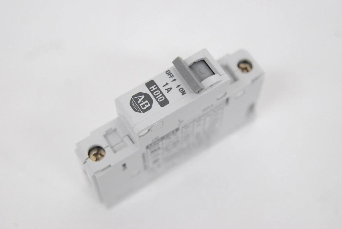 Used Allen-Bradley 1492-CB1 H010 1A Single-Pole DIN Rail Circuit Breaker