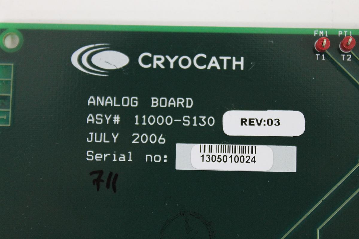 Used Cryocath Analog Board 11000-S130 Rev 03