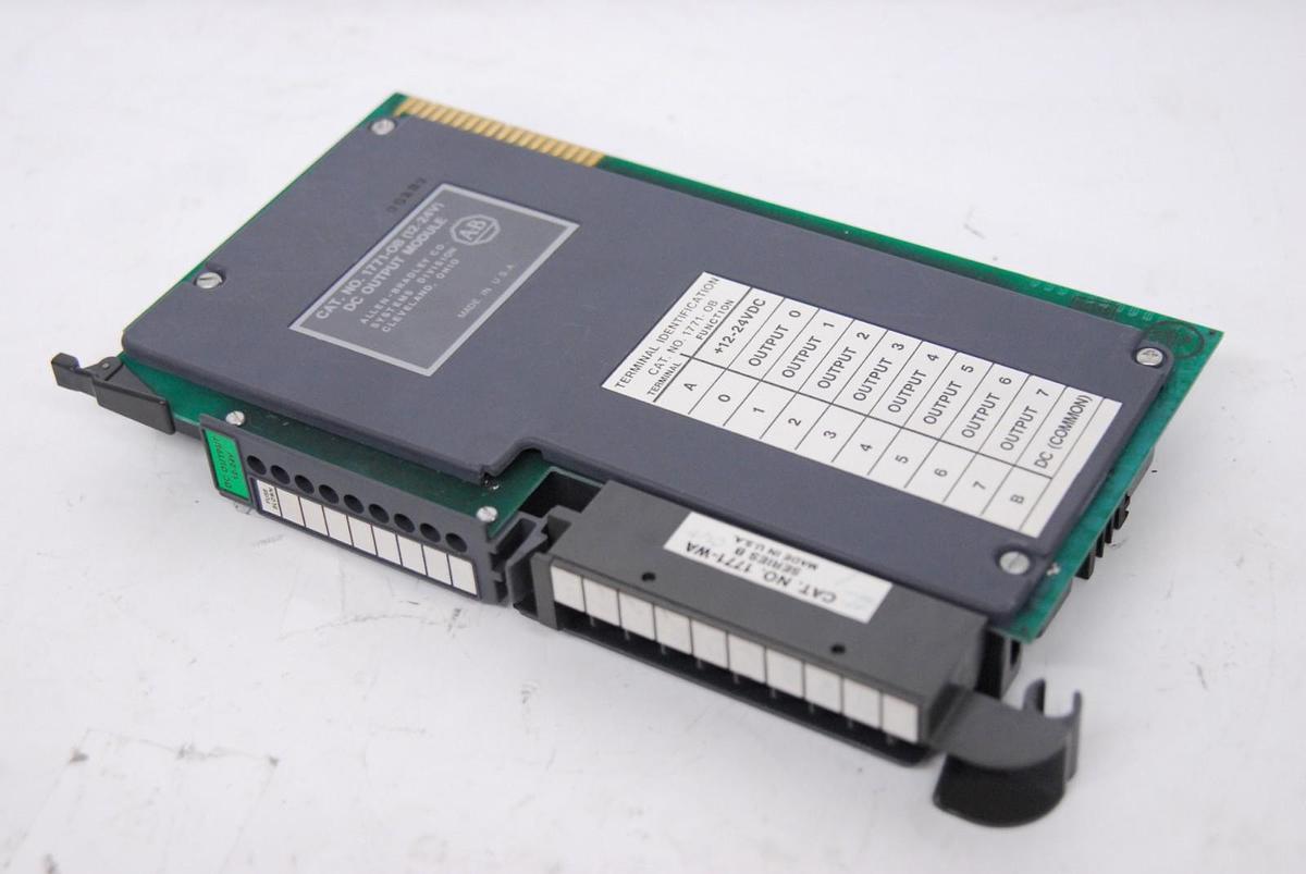 Used Allen-Bradley 1771-OB (12-24V) DC Output Module W/ Wire Arm 1771-WA