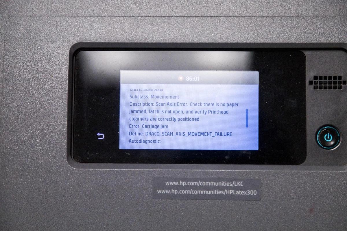 Used HP 315 Latex Printer With Extras - For Parts