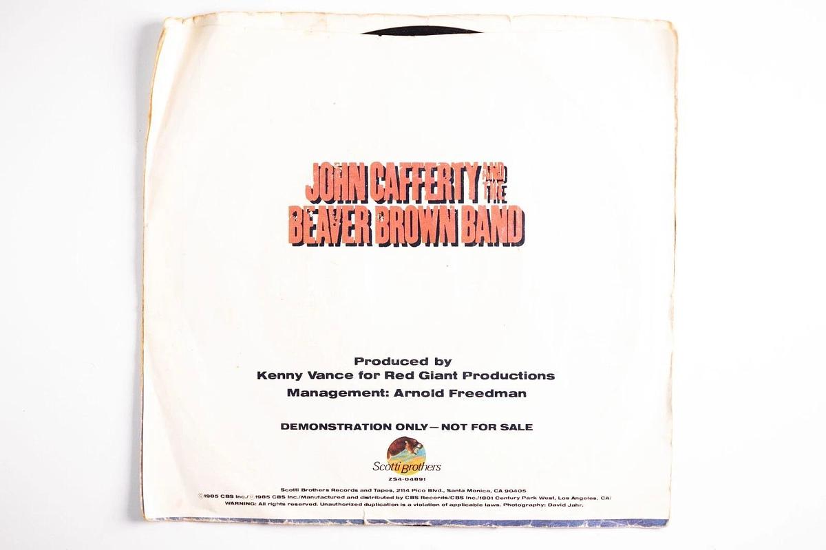 Used John Cafferty And The Beaver Brown Band Tough All Over Demonstration 45 Record