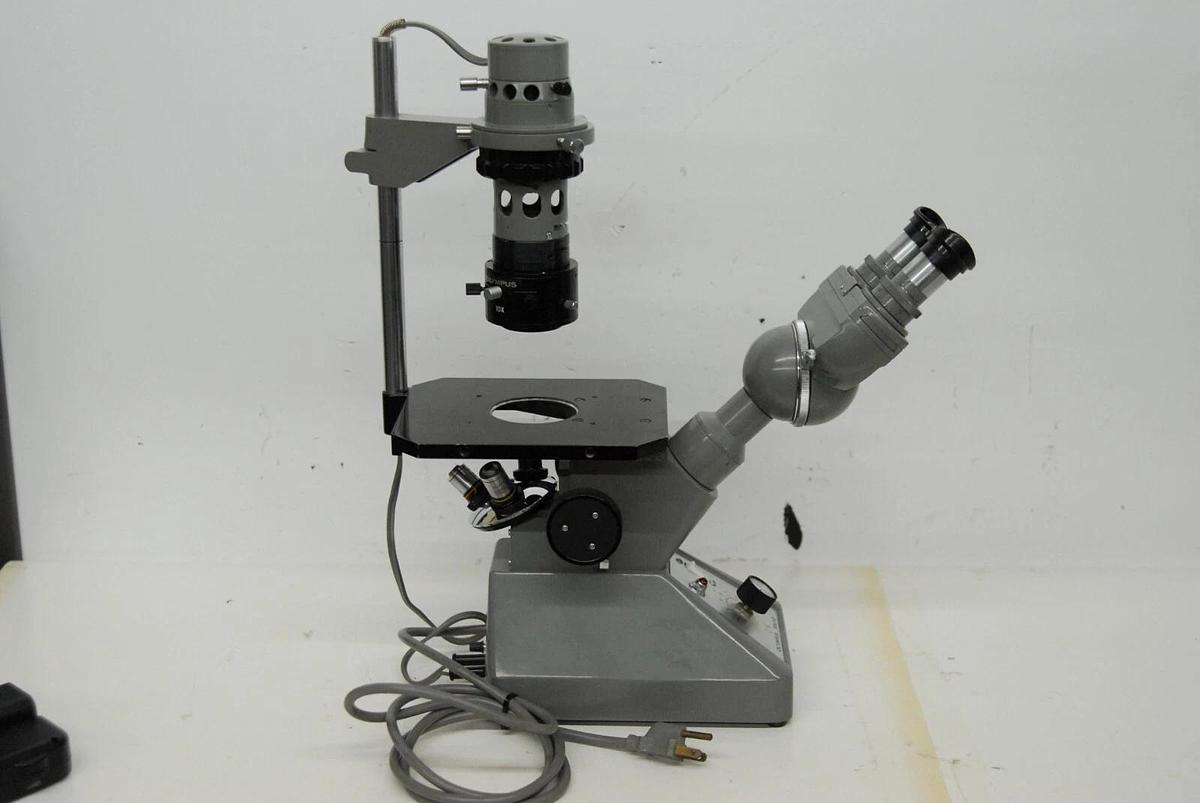 Used Olympus Tokyo CK Inverted Binocular Microscope W/ illuminator, objectives