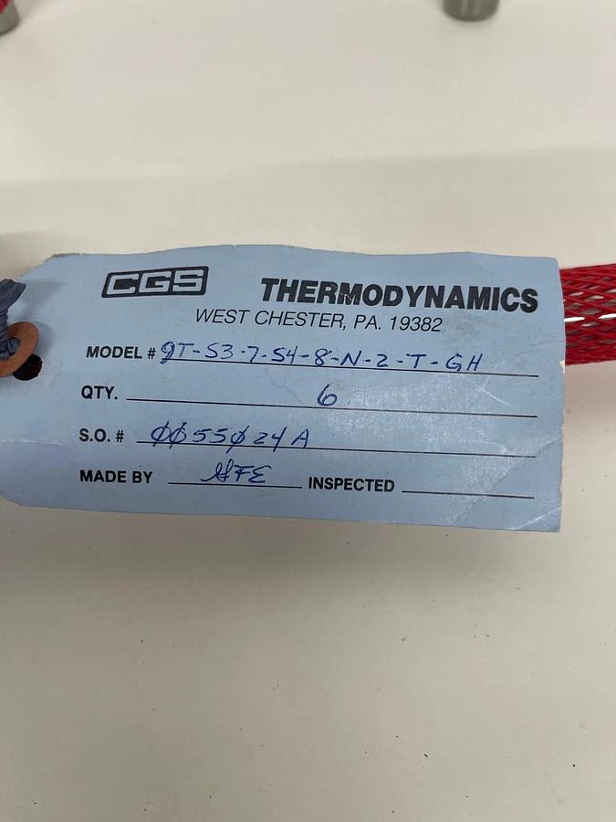 Used CGS Thermodynamics 9T-S3-7-S4-8-N-2-T-GH Temperature Probes - Lot of 3