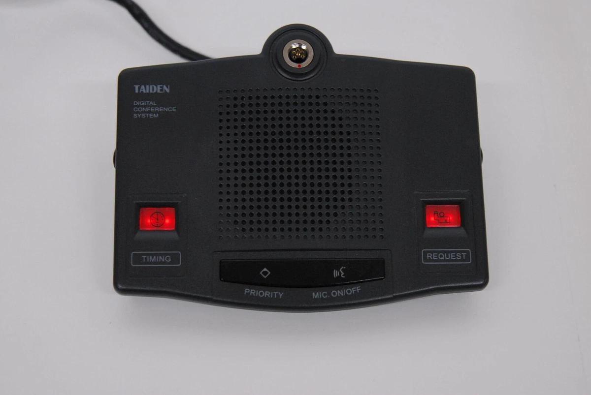 Used Taiden HCS-4333CB/20 Digital Congress System Chairman Unit - READ DESCRIPTION