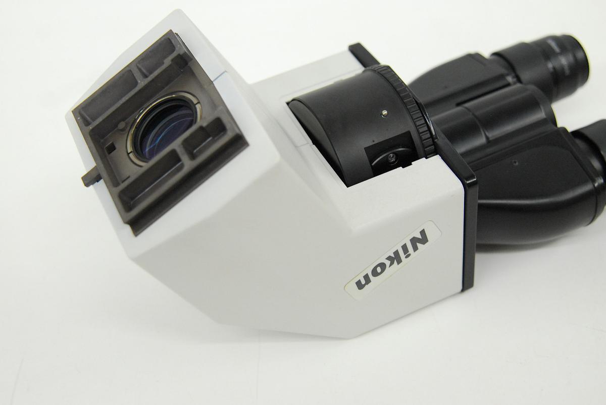 Used Nikon T-TD Binocular Tube D Microscope Head W/ CFI 10x/22 Eyepiece Set (TE2000)