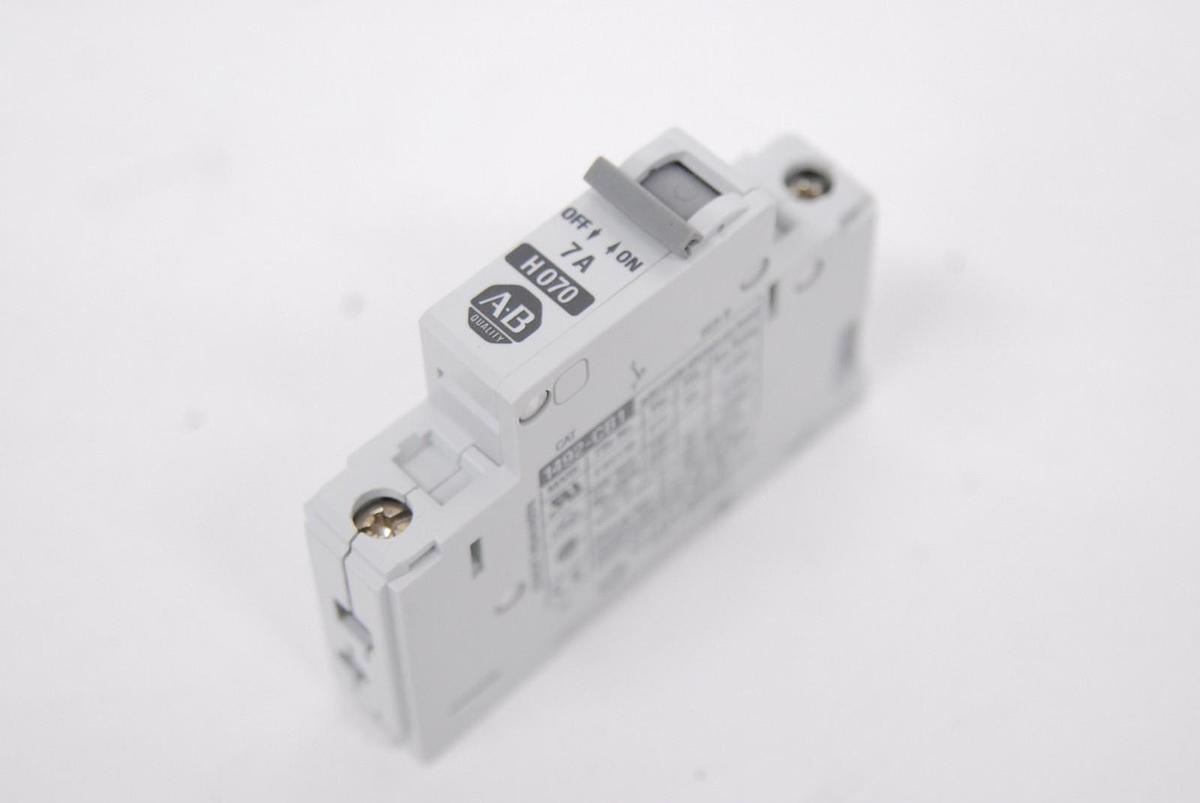 Used Allen-Bradley 1492-CB1 H070 7A Single-Pole DIN Rail Circuit Breaker