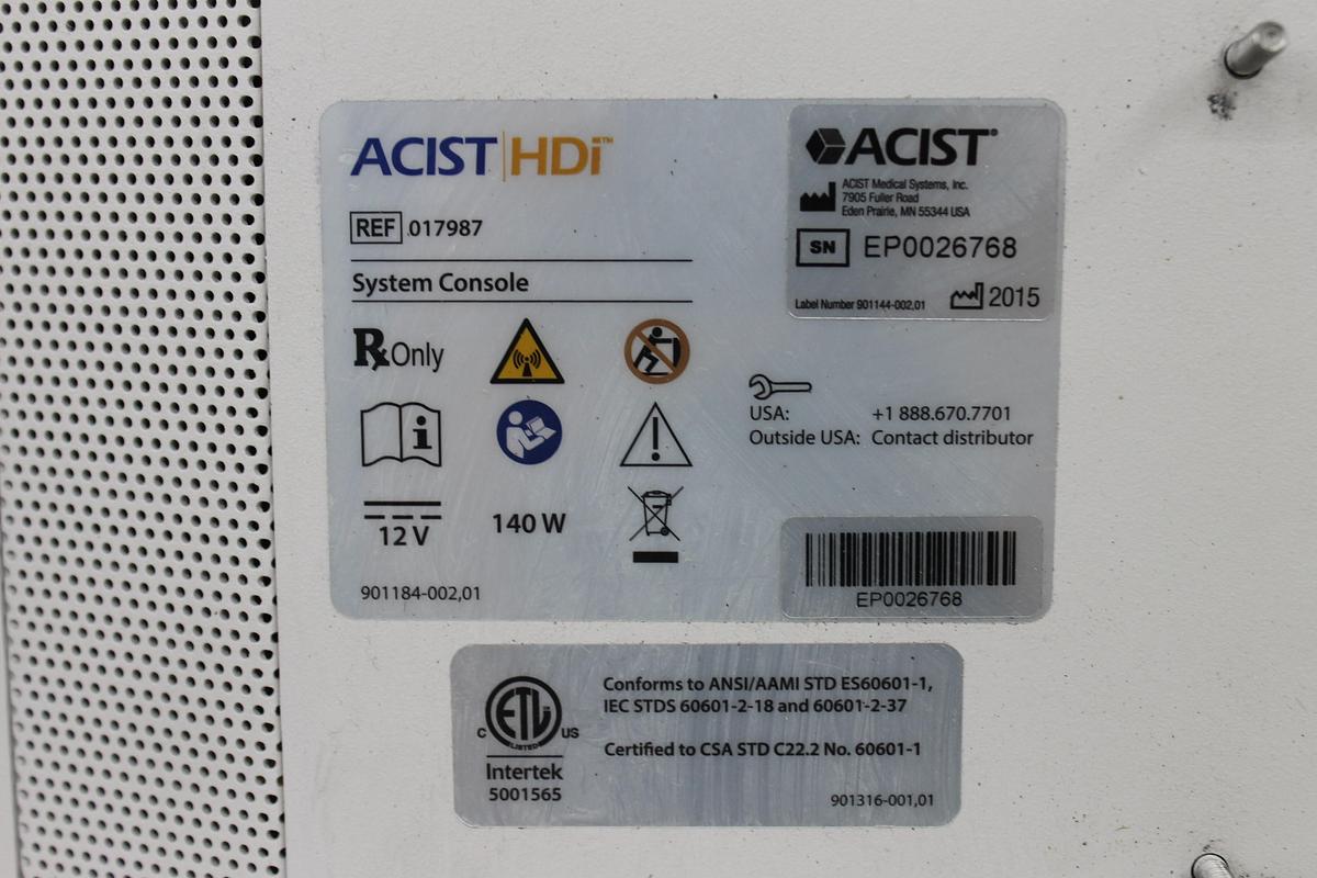 Used ACIST HDi System Console REF 017987