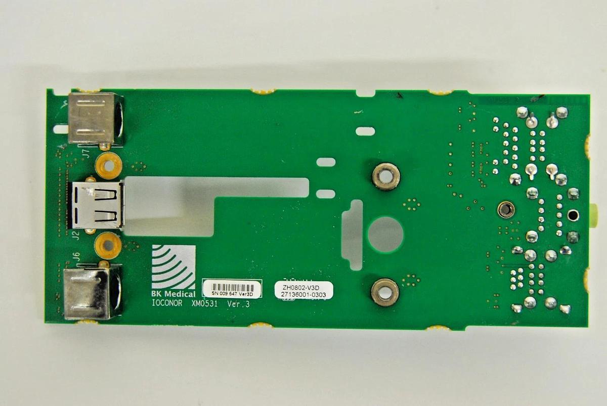 Used BK Medical XM0531 Ver 3 ZH0802-V3D IOCONOR IO Board - Flex Focus Ultrasound