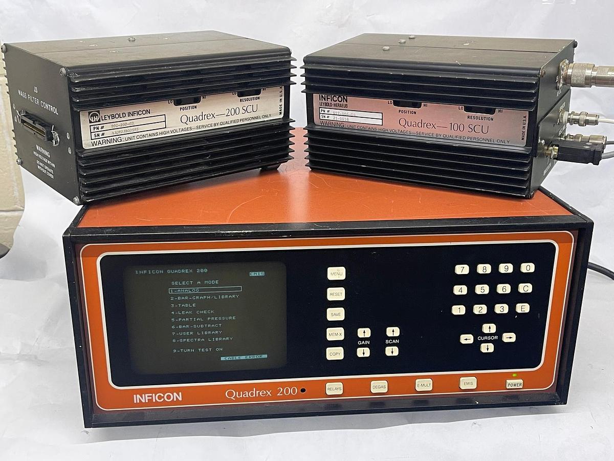 Used Inficon Quadrex 200 (901-002-G1) with Quadrex 100 &200 SCUs
